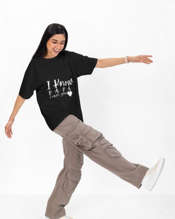 WOLLFY - PAPA'S LOVE Unisex Oversized Standard T-Shirt - Image 4